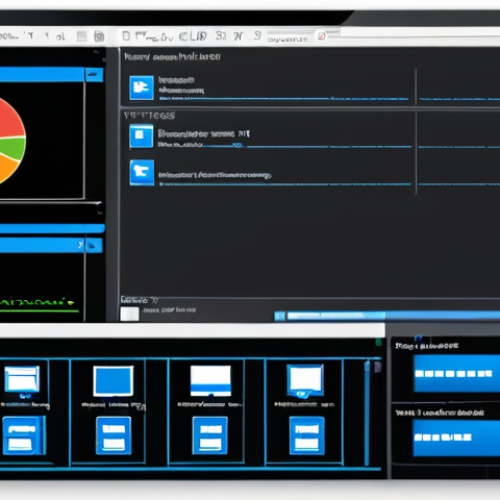 Home 11 **
Virtualization lab setup: A screen displaying VMware, Hyper-V, and VirtualBox interfaces. Focus on a virtual machine being created. Include details like command lines, network configurations, and performance graphs. The general atmosphere is meant to convey the importance of mastering virtualization.
**