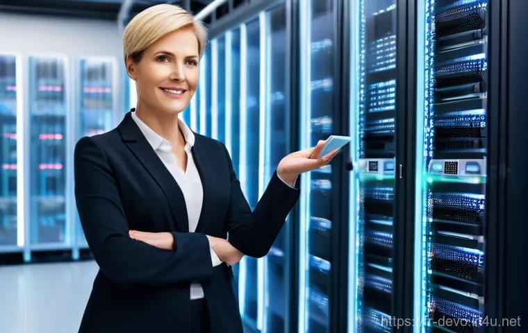 정보기기운용 실기 시험에서 자주 다뤄지는 사례 분석 - **Prompt:** A determined female IT technician in her early 30s, with curly dark hair tied back in a ...