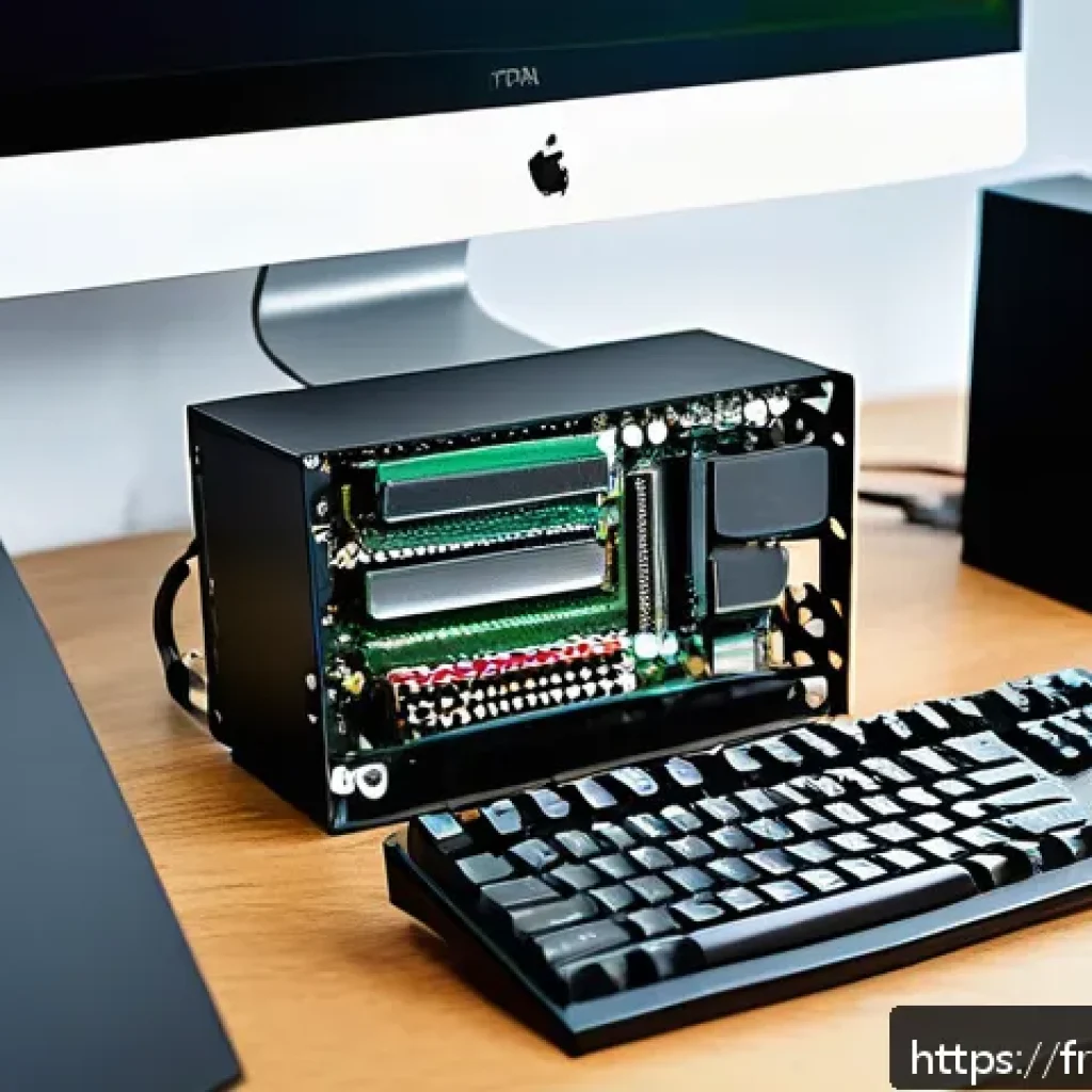 정보기기운용 실기 시험에서 활용되는 장비 점검 기술 - A detailed, realistic close-up of a modern desktop computer’s internal components, including the pro...